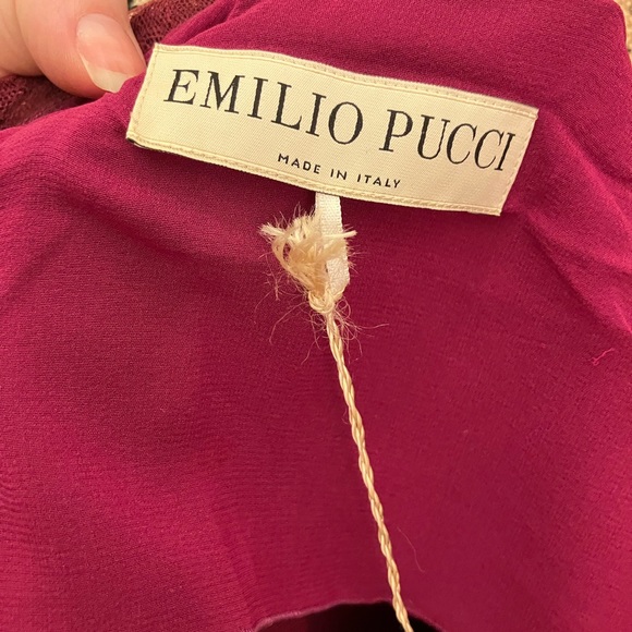 Emilio Pucci beautiful made in Italy bodycon dress lace top sexy 8 medium - Picture 13 of 14